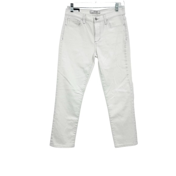 Joe's Mid Rise Straight Leg Cropped Denim Jeans White Women's Size 27 NWT - Picture 4 of 11